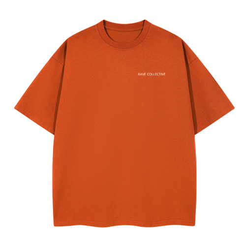 Orange Oversized Unisex Rave T-Shirt