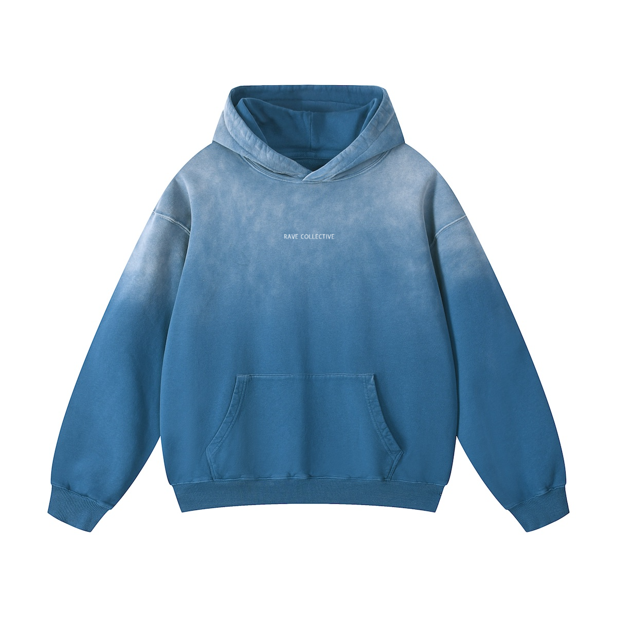 Clothes for the come down - Blue Wash Oversized Hoodie