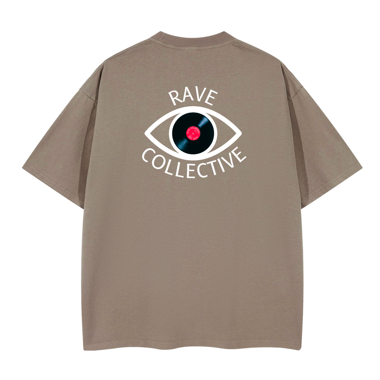 Light Brown Oversized Unisex Rave T-Shirt