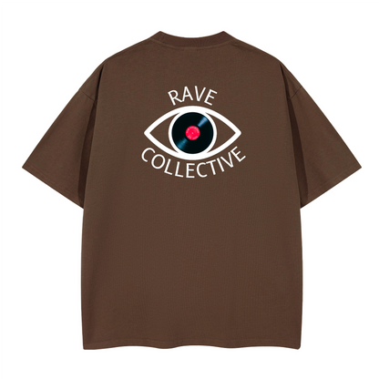 Brown Oversized Unisex Rave T-Shirt