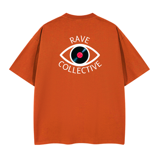 Orange Oversized Unisex Rave T-Shirt