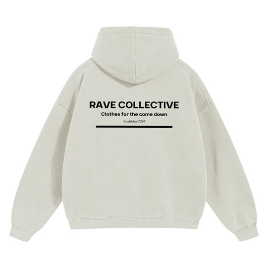 Clothes for the come down - Off White Oversized Hoodie