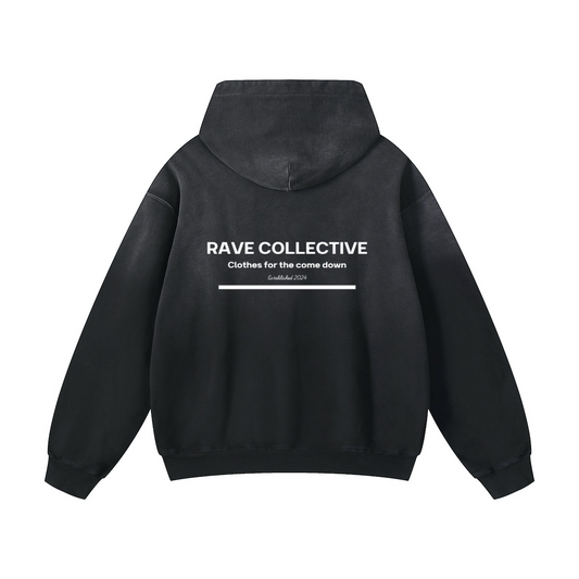 Clothes for the come down - Black Oversized Hoodie