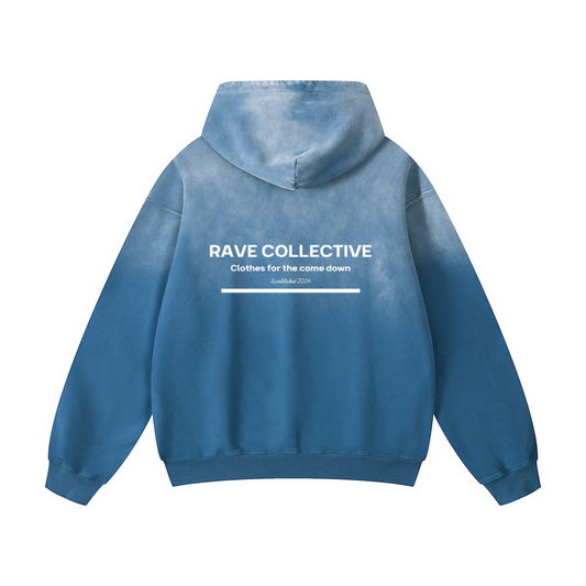 Clothes for the come down - Blue Wash Oversized Hoodie