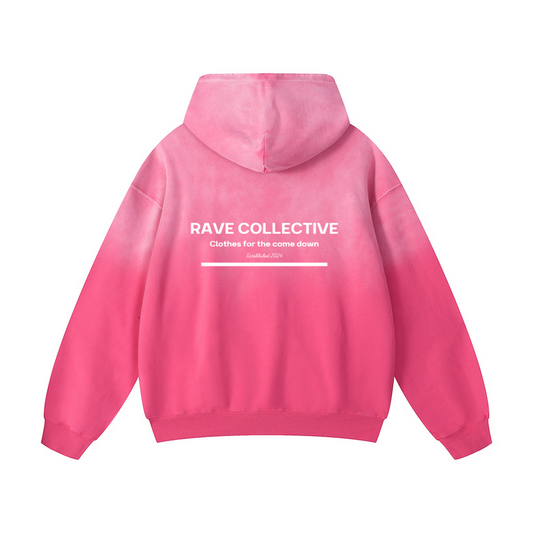 Clothes for the come down - Pink Wash Oversized Hoodie