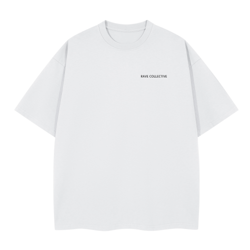 White Oversized Unisex Rave T-Shirt