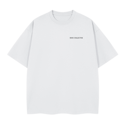 White Oversized Unisex Rave T-Shirt