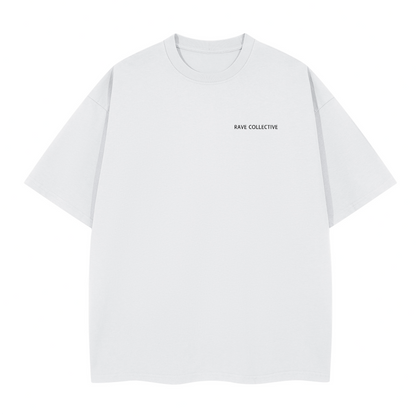 White Oversized Unisex Rave T-Shirt