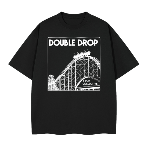 Double Drop Tee - Black