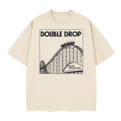 Double Drop Tee - Beige