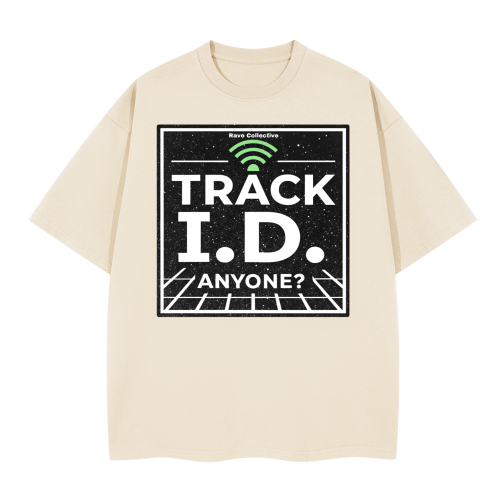 boxy tee track id beige