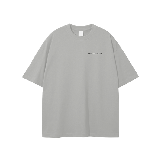 Grey Oversized Unisex Rave T-Shirt