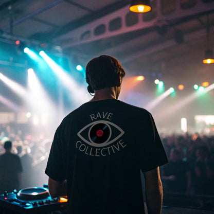 Black Oversized Unisex Rave T-Shirt